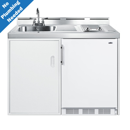 C48ELGLASSPUMP Kitchenette Front