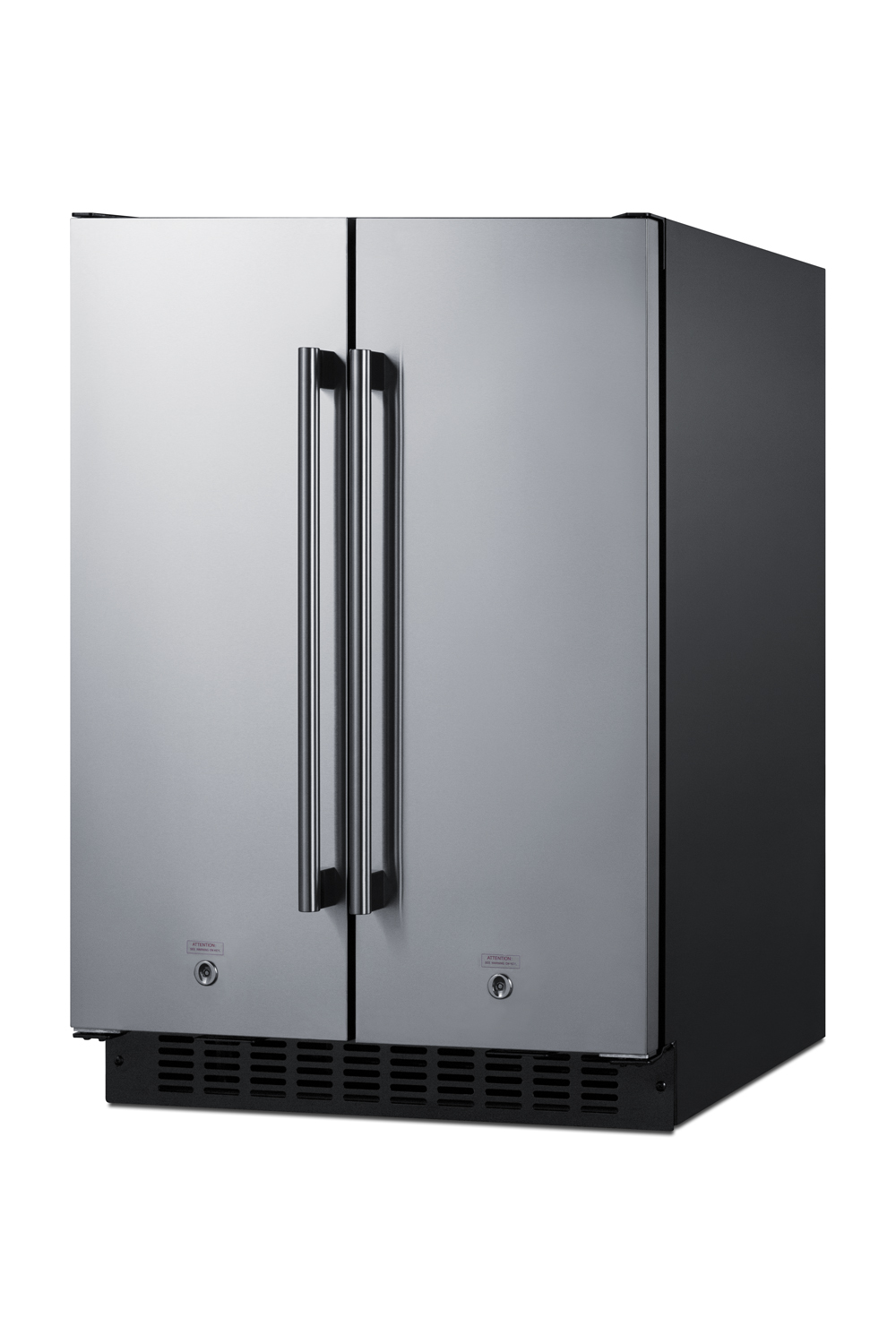 Summit 24 Inch Built In Undercounter Counter Depth French Door Refrigerator FFRF24SS | Fridge.com