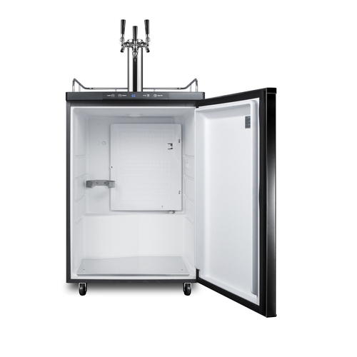 SBC635MTRIPLE Kegerator Open