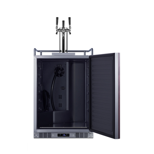 SBC682PNRTRIPLE Kegerator Open