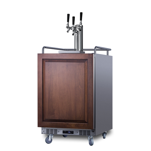 SBC682PNRTRIPLE Kegerator Angle