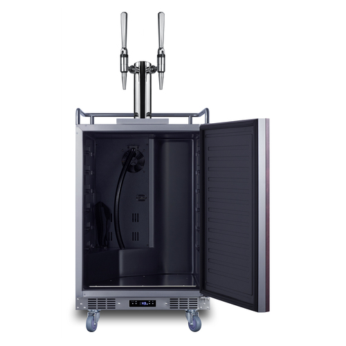 SBC682PNRNCFTWIN Kegerator Open