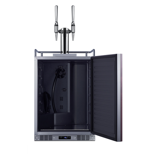 SBC682PNRNCFTWIN Kegerator Open