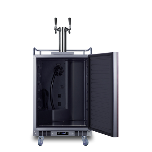 SBC682PNRCFTWIN Kegerator Open