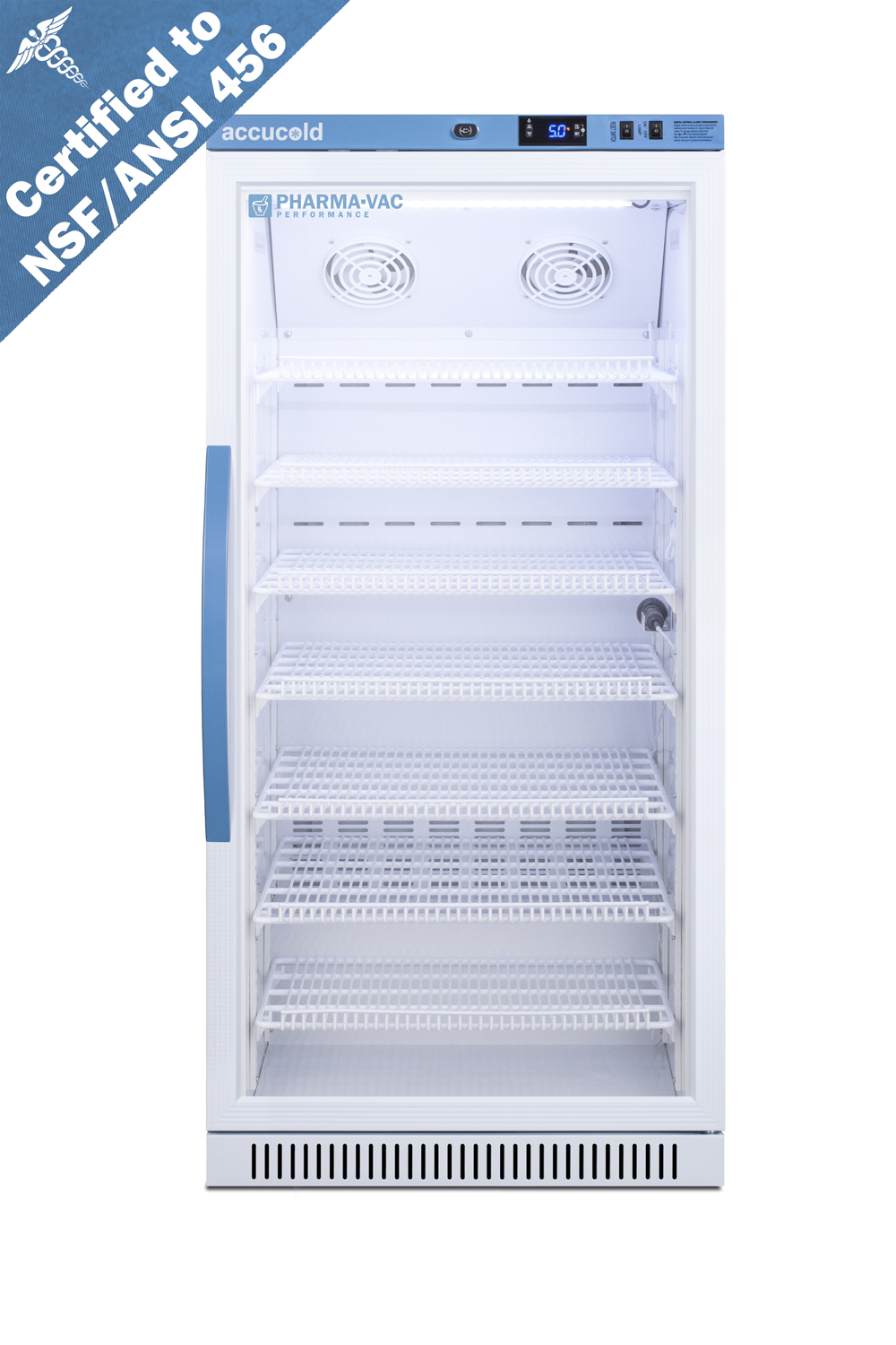 Summit 8 Cu.Ft. Upright Vaccine Refrigerator, Certified to NSF/ANSI 456 Vaccine Storage Standard