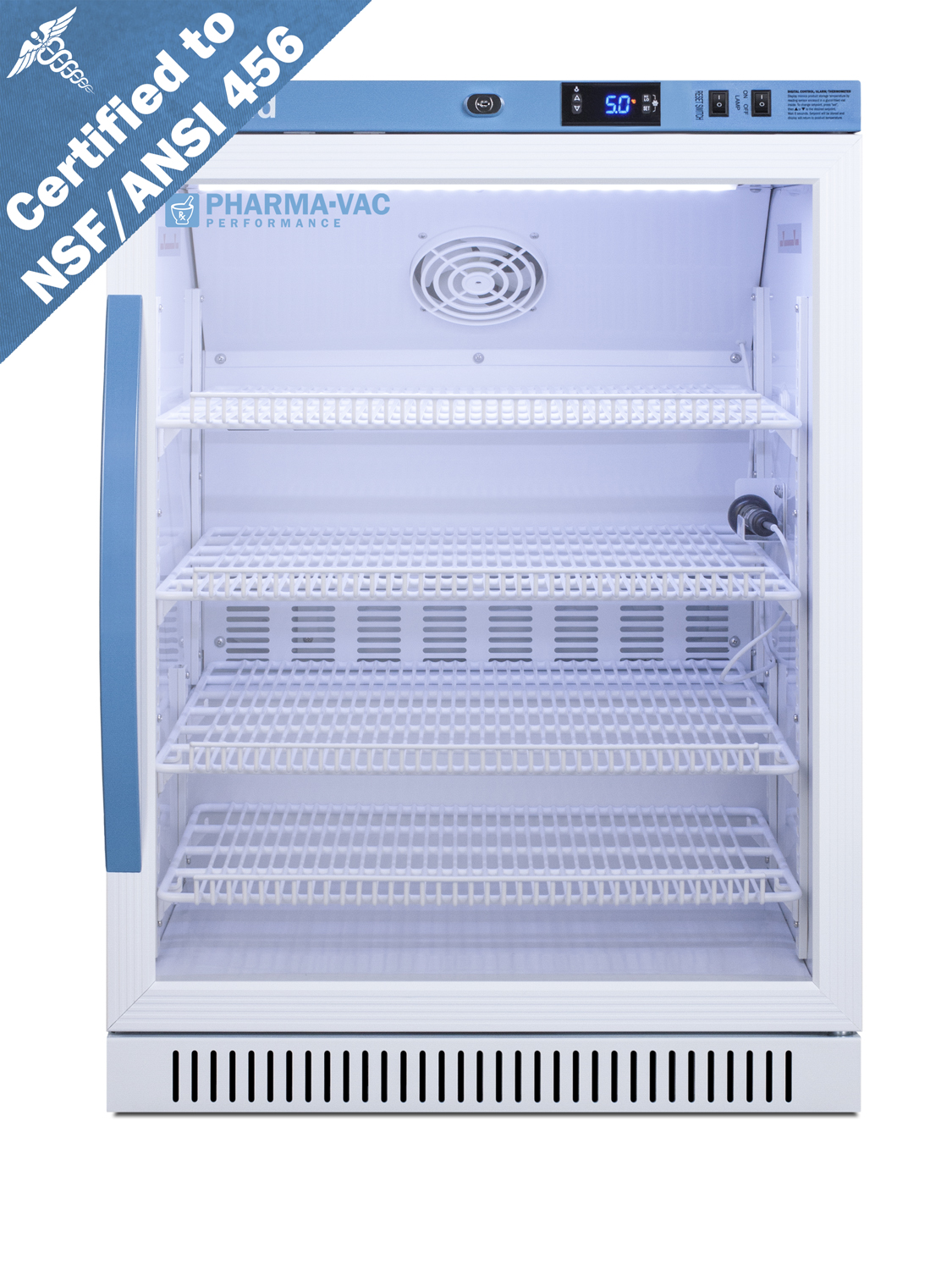 Summit 6 Cu.Ft. ADA Height Vaccine Refrigerator, Certified to NSF/ANSI 456 Vaccine Storage Standard