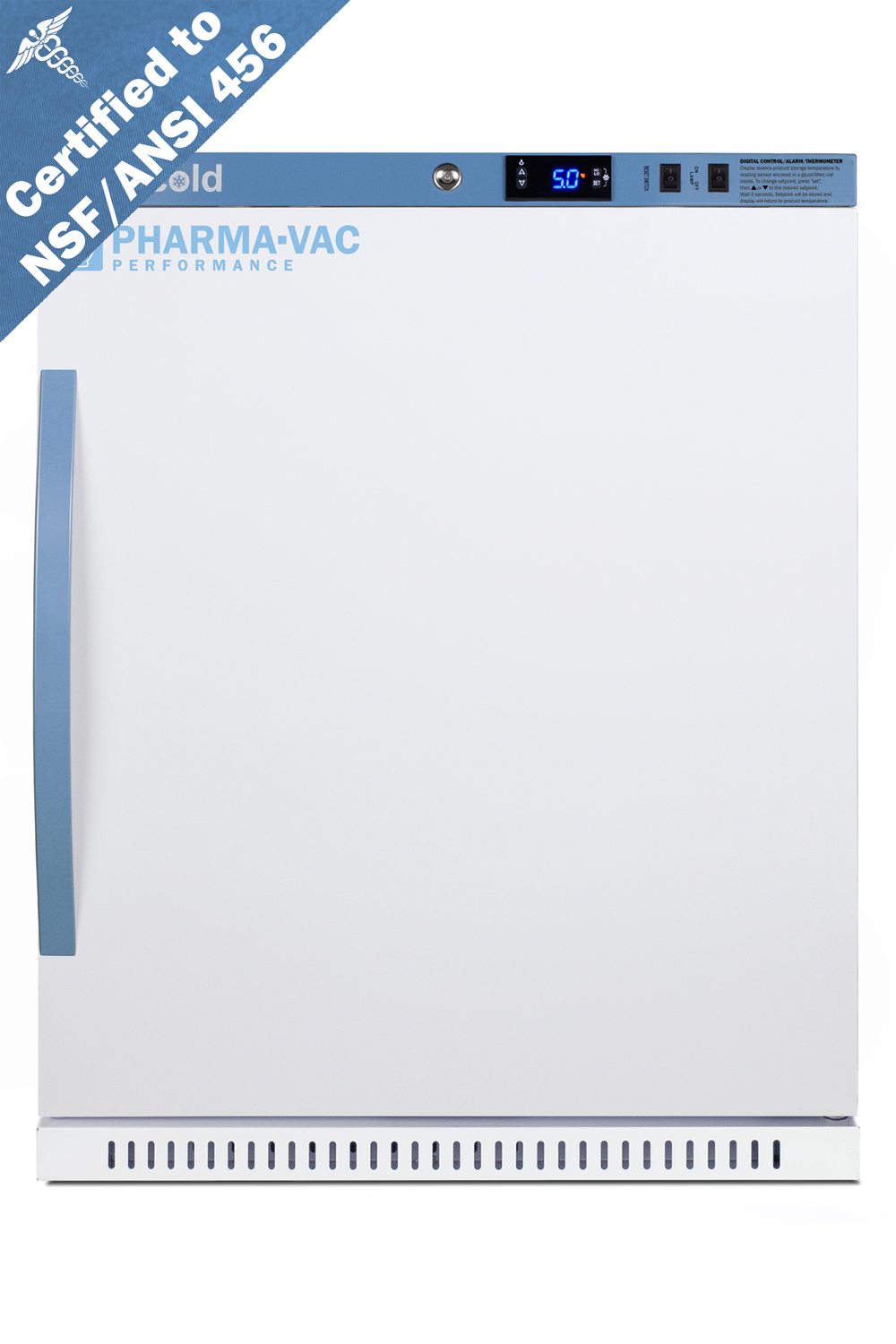 Summit 6 Cu.Ft. ADA Height Vaccine Refrigerator, Certified to NSF/ANSI 456 Vaccine Storage Standard