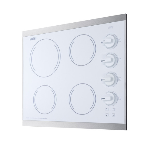 CRS426WH Electric Cooktop Angle