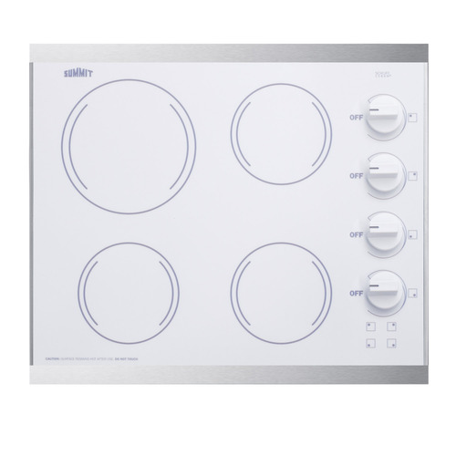 CRS426WH Electric Cooktop Front