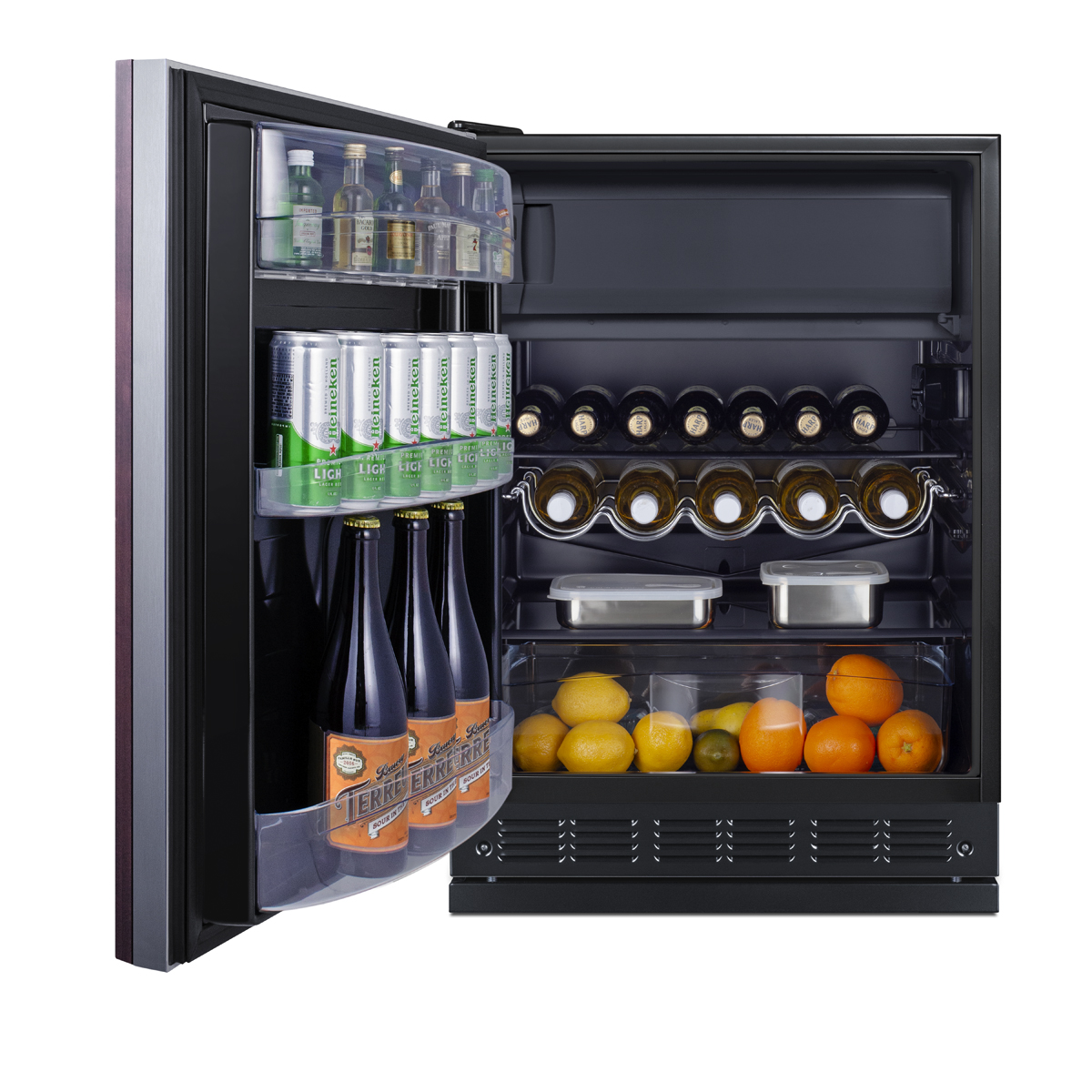 Summit 24 Inch Freestanding Refrigerator CT66BK2SSRSIFLHD | Fridge.com