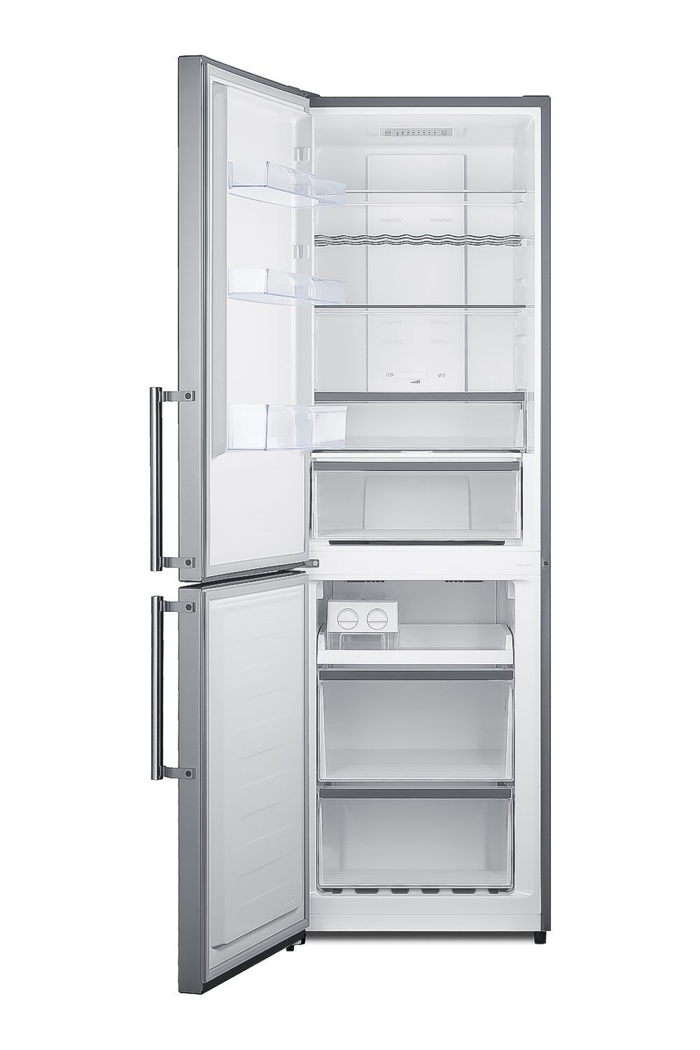 Summit 24 Inch Counter Depth Bottom Freezer Refrigerator FFBF235PLLHD | Fridge.com