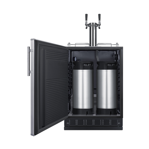 SBC7BRSCF2LHD Kegerator Full
