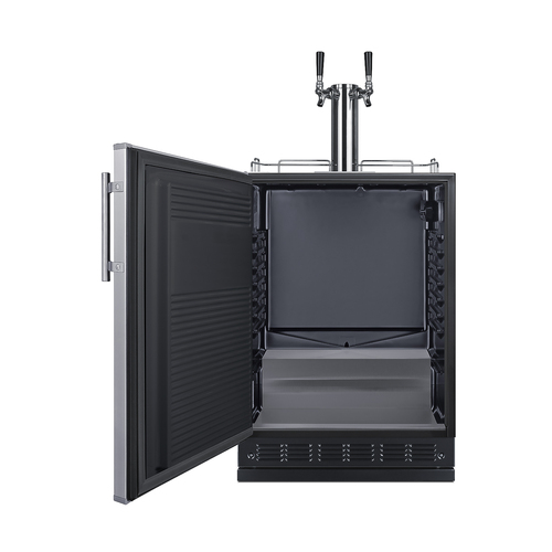 SBC7BRSCF2LHD Kegerator Open