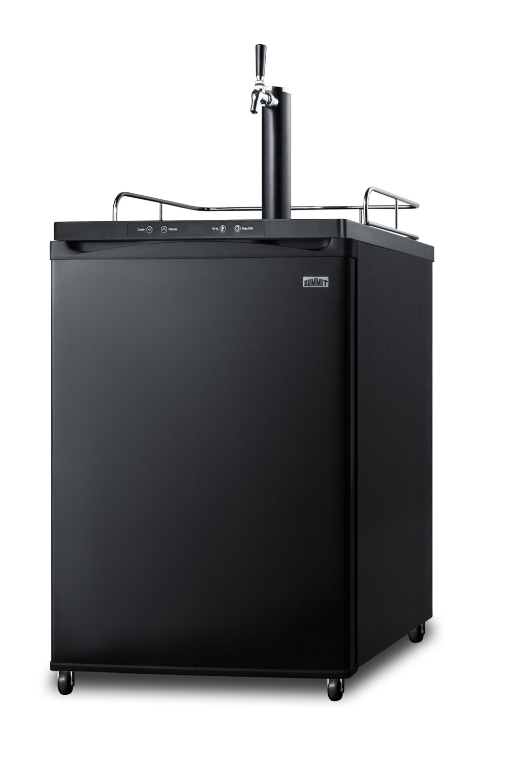 Summit Appliance 5.6 Cubic Feet Matte Black Single Tap Freestanding Kegerator with | Fridge.com
