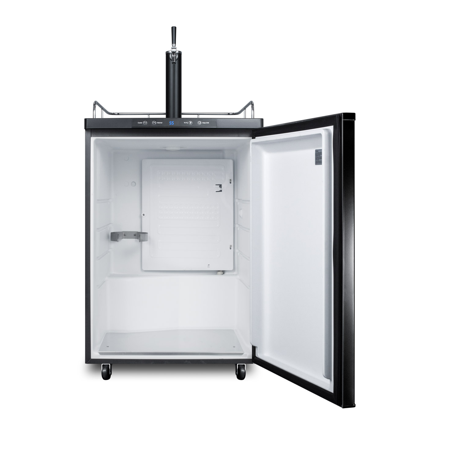Summit Appliance 5.6 Cubic Feet Matte Black Single Tap Freestanding Kegerator with | Fridge.com