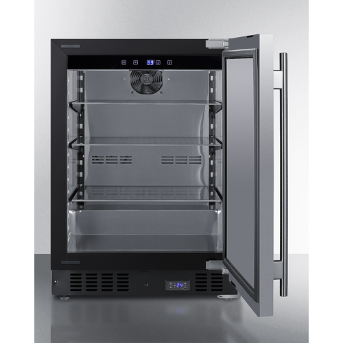 SCR610BLSDCSS Refrigerator Open