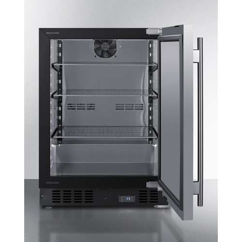 SCR610BLSDCSS Refrigerator Open