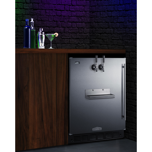 SBC7BRSFRTPADALHD Kegerator Set