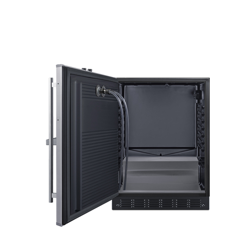 SBC7BRSFRTPADALHD Kegerator Open
