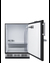 SBC58BFRTP Kegerator Open