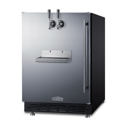 SBC7BRSFRTPLHD Kegerator Angle