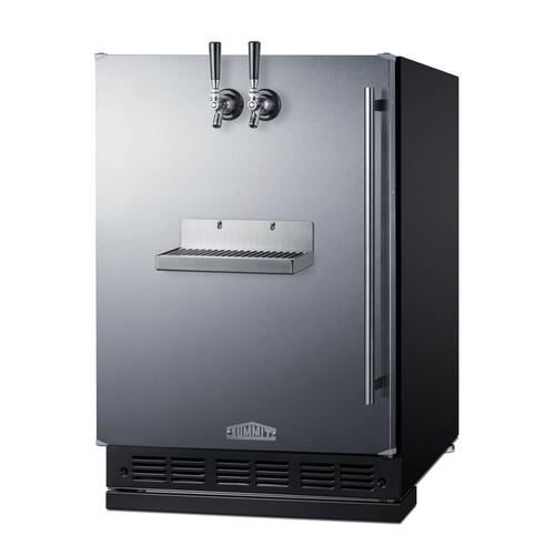 SBC7BRSFRTPLHD Kegerator Angle
