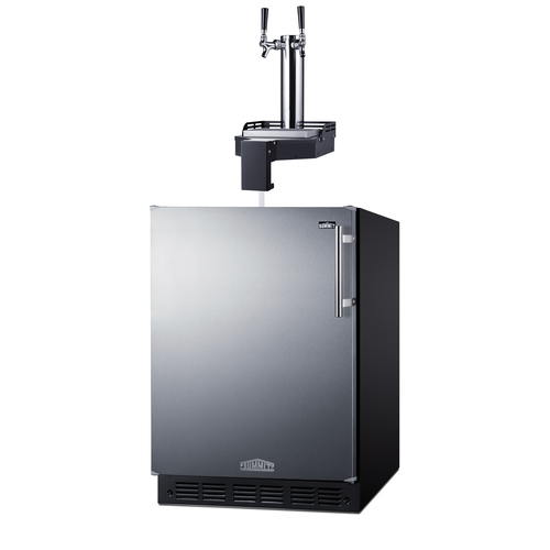 SBC7BRSFLTWCFADALHD Kegerator Angle