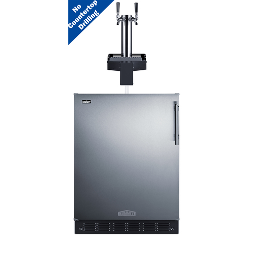 SBC7BRSFLTWCFADALHD Kegerator Front