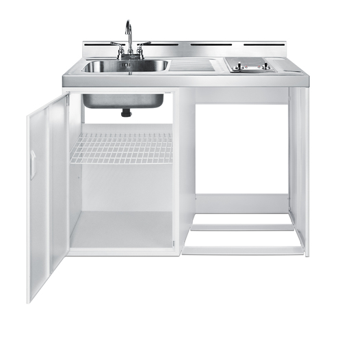 C48ELGLASSNR Kitchenette Open