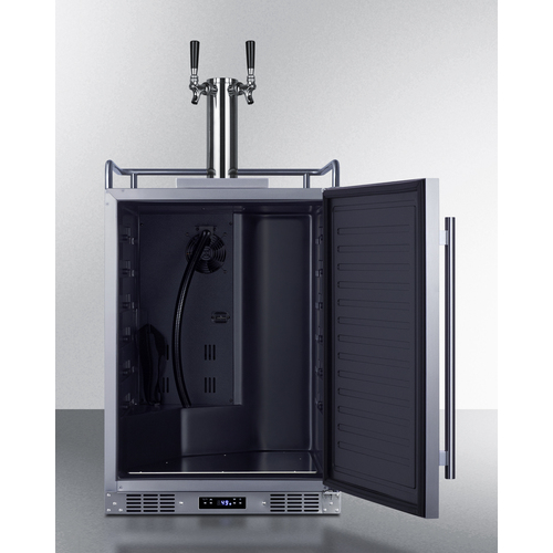 SBC683OSTWIN Kegerator Open