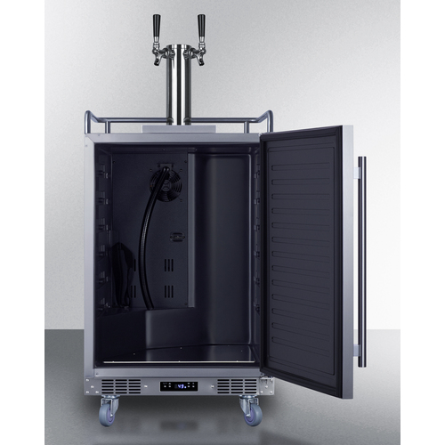 SBC683OSTWIN Kegerator Open