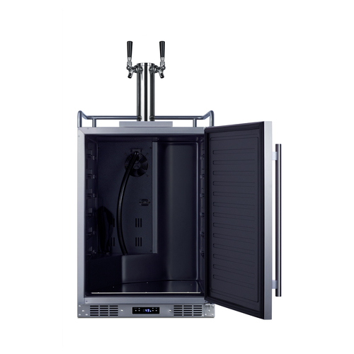 SBC683OSTWIN Kegerator Open
