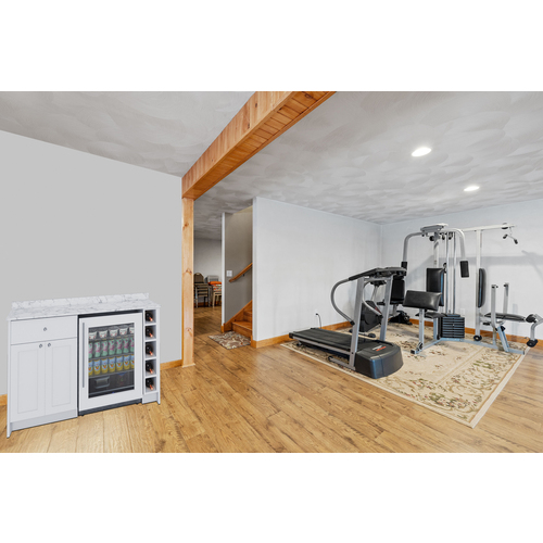 Mesa dry bar in finished basement