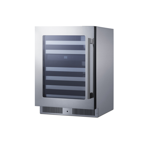 CL244WC2CSSLHD Wine Cellar Angle