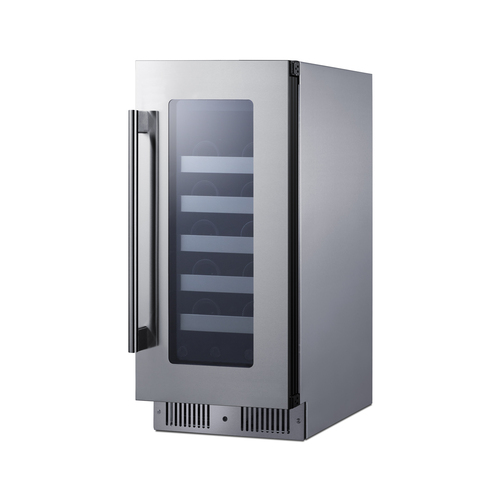 CL155WC1CSS Wine Cellar Angle