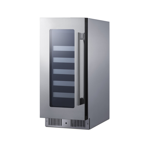 CL155WC1CSSLHD Wine Cellar Angle