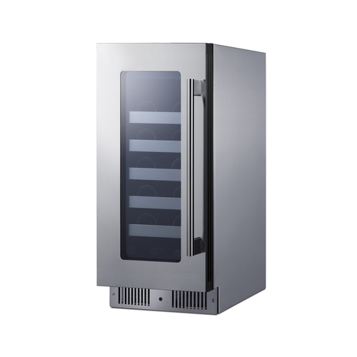 CL155WC1CSSLHD Wine Cellar Angle