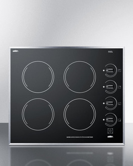 CR424BL Electric Cooktop Front