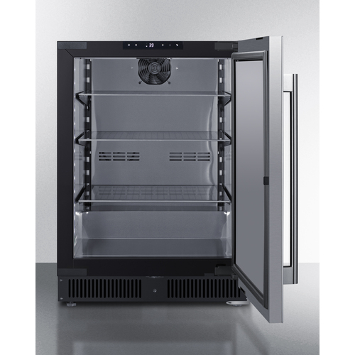 SCR610BLSD Refrigerator Open