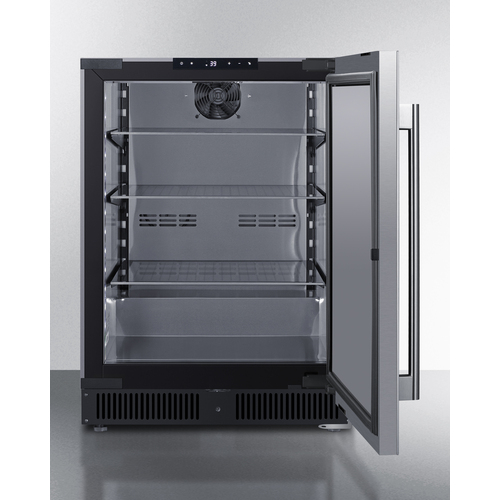 SCR610BLSDCSS Refrigerator Open