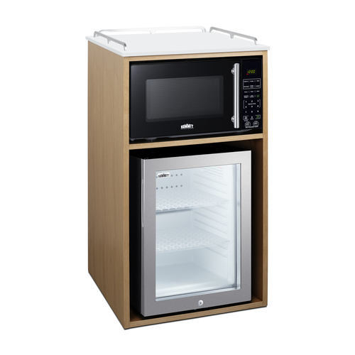QCSMW1OAK Refrigerator Angle