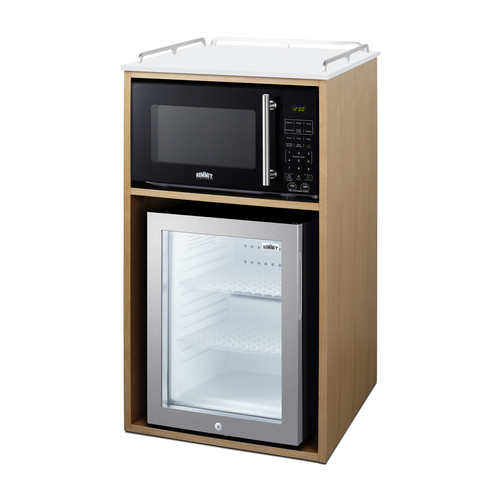 QCSMW1OAK Refrigerator Angle