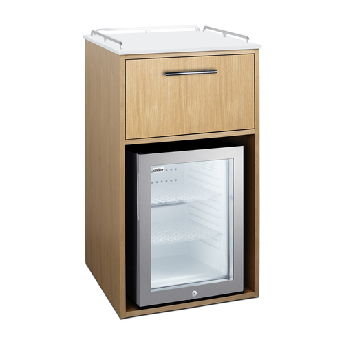 QCSDR3OAK Refrigerator Angle
