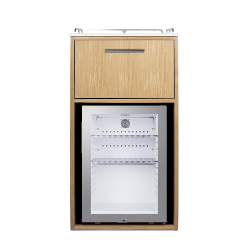 QCSDR3OAK Refrigerator Front