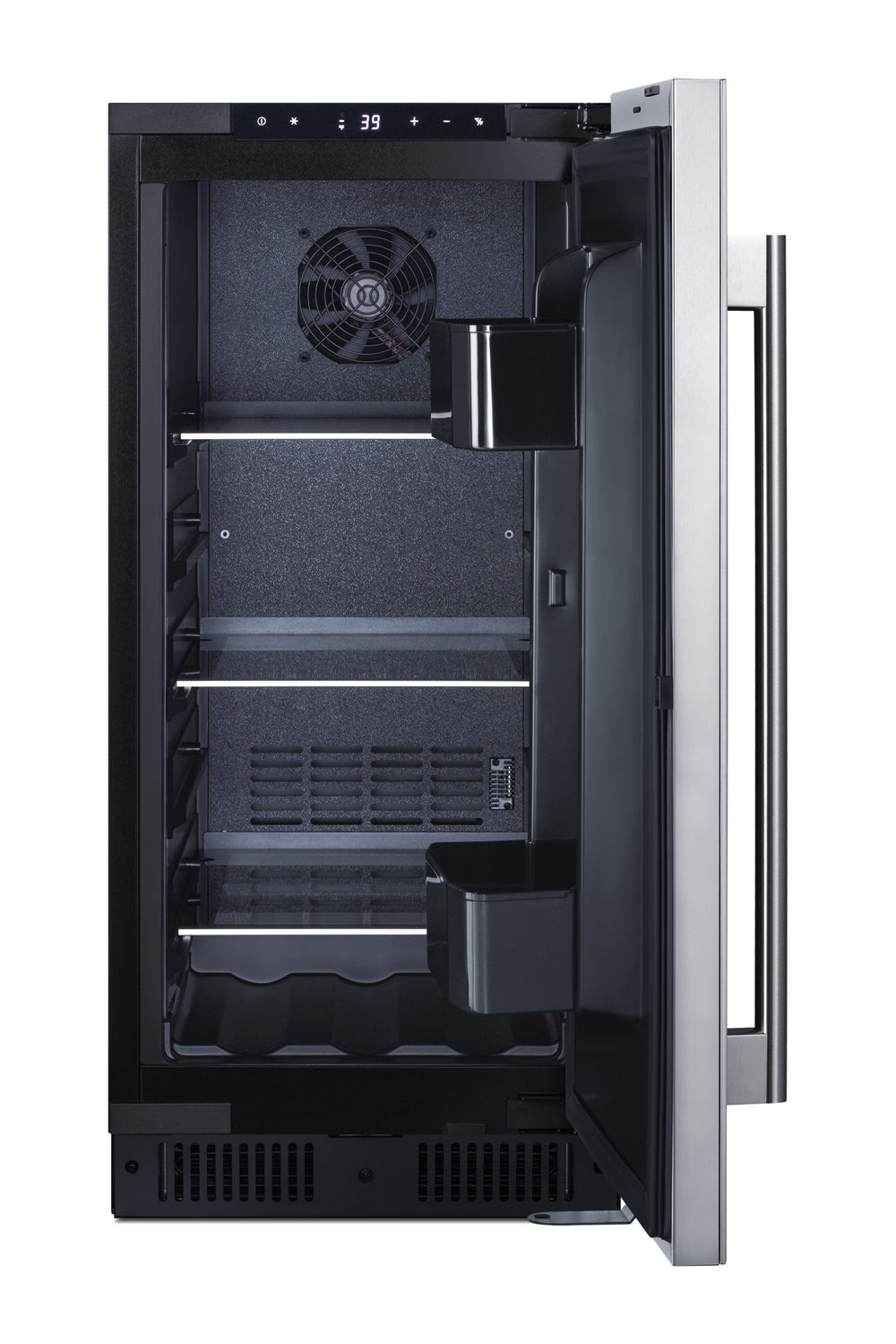 Summit 15 Inch Freestanding/Built In Undercounter Counter Depth Compact All-Refrigerator ALR15BSS | Fridge.com