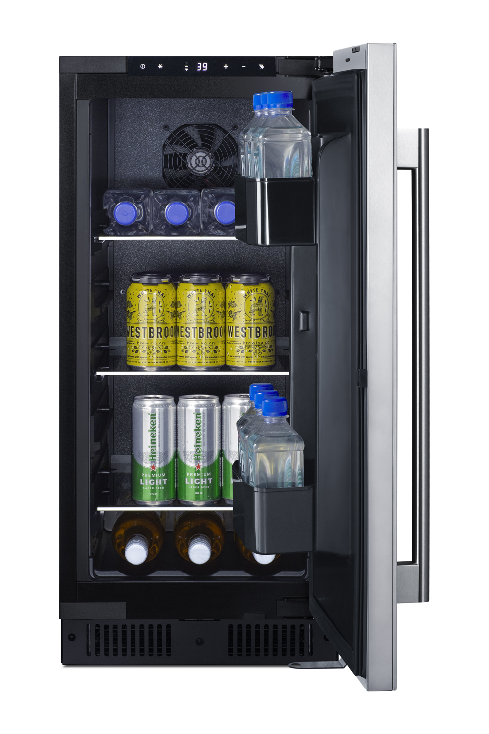 Summit 15 Inch Freestanding/Built In Undercounter Counter Depth Compact All-Refrigerator ALR15BSS | Fridge.com